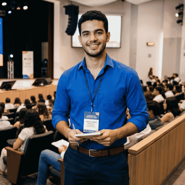 Estudiante en conferencia 1